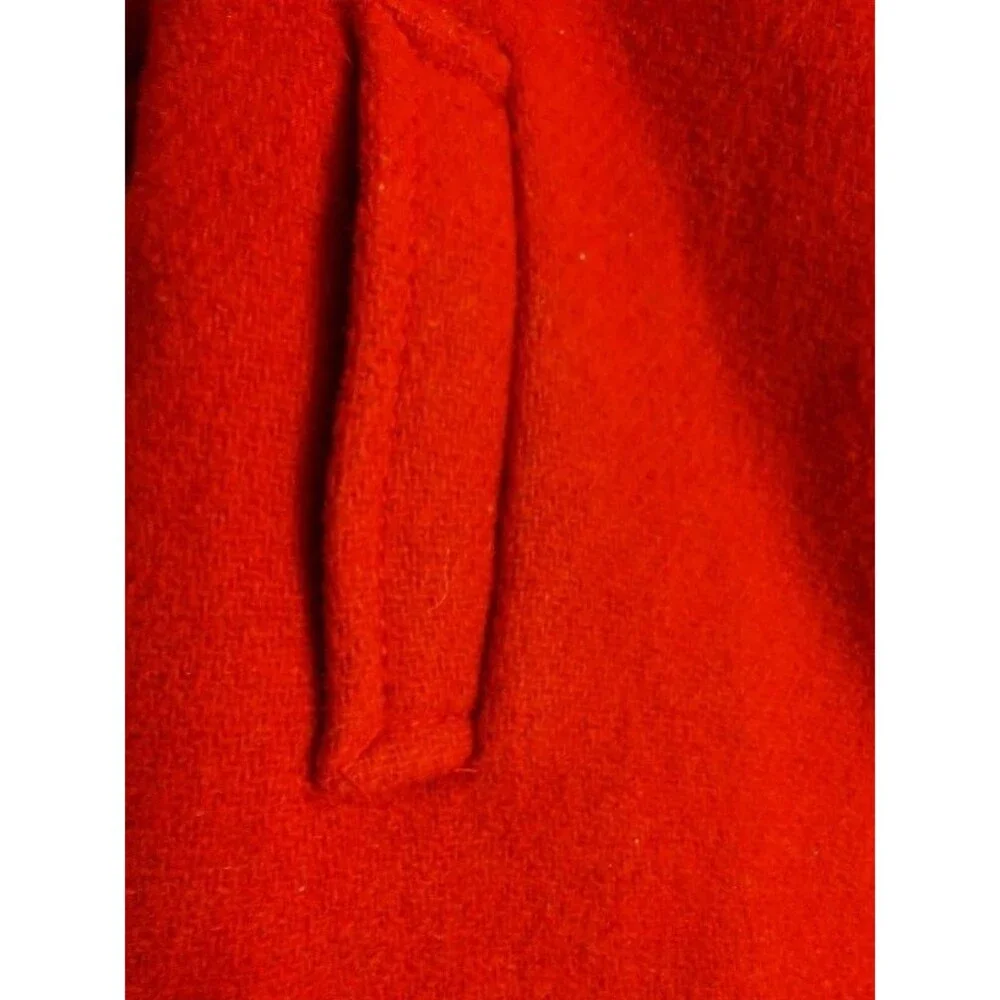 NWT Baby Gap Girls Red Wool Blend Hooded Coat Toggle Buttons Toddler Size 5T